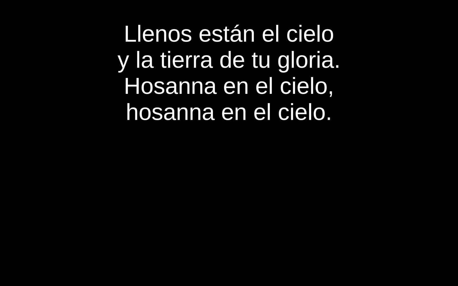 Letra arriba de la pantalla